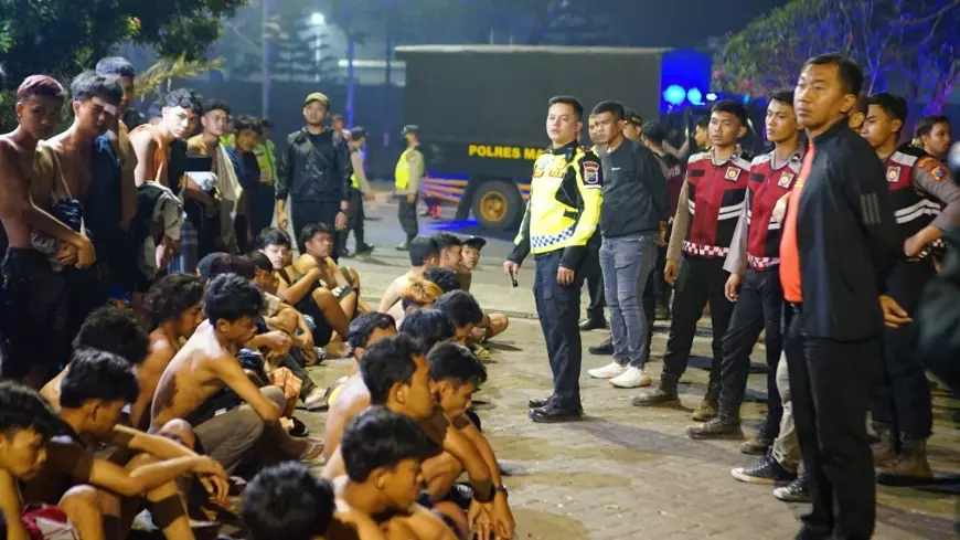 Polisi Razia Aksi Balap Liar di Jalibar Ngajum Malang, 1 Orang Positif Narkoba
