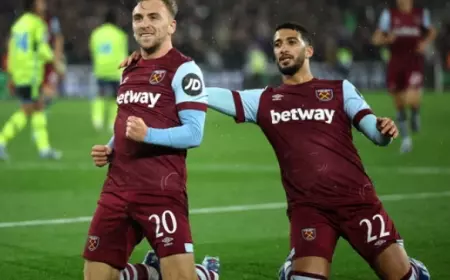 West Ham United Kejutkan Publik Dengan Kalahkan Arsenal 3-1 di EFL Cup