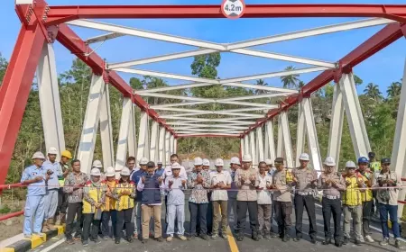 Jembatan Kali Glidik II Rampung, Jalur Lumajang - Malang Kembali Normal