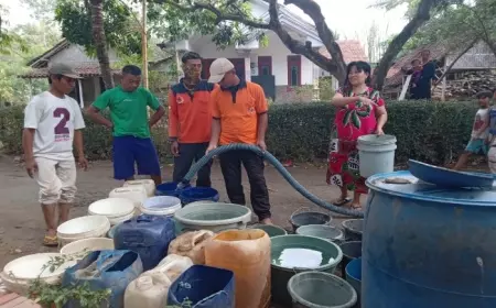 Kekeringan Masih Terjadi, Desa-desa dan Sekolah di Probolinggo Didroping Air Bersih