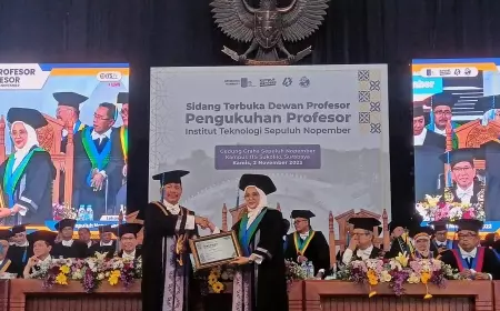 Terbesar Dalam Sejarah ITS, 27 Profesor Baru Dikukuhkan Sekaligus