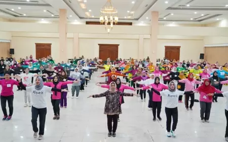 Perwosi Kota Mojokerto Luncurkan Senam Kreasi