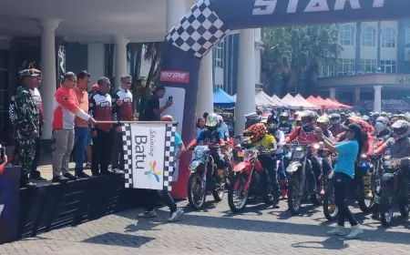 3000 Lebih Peserta Motor Trail Ramaikan KWB Adventure Seri ke - 6 di Kota Batu