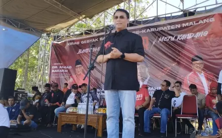 Wakil Ketua TPN Ganjar-Mahfud, Ahmad Basarah Hadiri Parade 1.000 Banteng di Malang