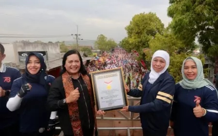 Gubernur Jatim Pecah Rekor MURI Dalam Kegiatan GMS 2023 Lewat Episentrum Mojopahit-Nusantara
