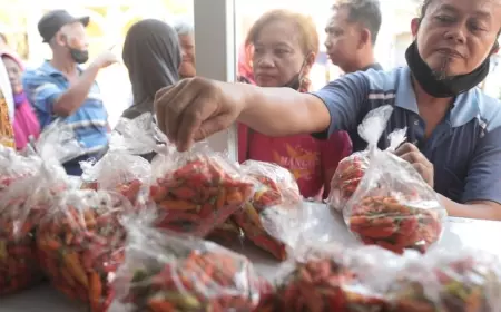 Kemasan Ekonomis, Cabai Rawit Wartek Madiun Dijual Per 200 Gram