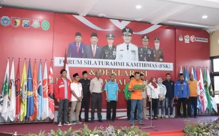 Gelar Deklarasi Pemilu Damai 2024 Polres Lamongan Pastikan  Lamongan Aman Kondusif