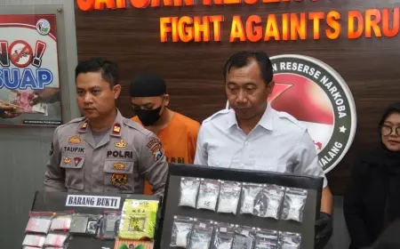 Satresnarkoba Polres Malang Gerebek Teknisi Wifi yang Jadi Kurir Sabu