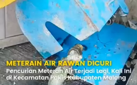 Belasan Meteran Air Hilang, Perumda Tirta Kanjuruhan Lapor ke Polisi
