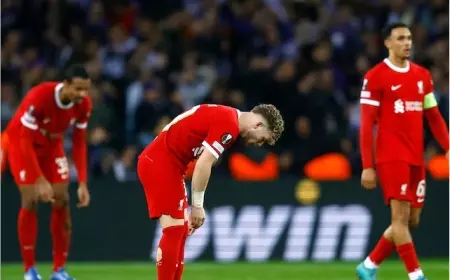 Pertama Kalinya Liverpool Gagal Unggul di Liga Eropa Pasca Ditekuk Toulouse 3-2