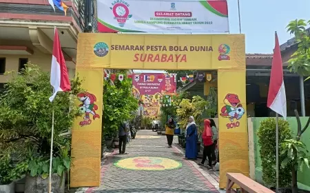 Euforia Pesta Bola, Kampung Ondomohen Dihias ala Piala Dunia