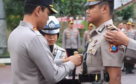 Rotasi Jabatan Dua Kepala Satuan Kepolisian Resor Malang