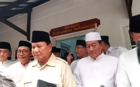 Kunjungi Jombang, Prabowo Gelar Pertemuan Tertutup dengan Kiai Mataraman