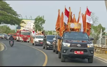 Warga Tuban Antusias Sambut Kirab Bendera Pataka Hari Jadi ke-730 Kabupaten Tuban