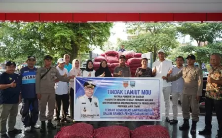 Tekan Gejolak Inflasi, 30 Ton Bawang Merah Probolinggo Dikirim ke Maluku Tengah