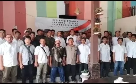 Relawan Sapu jagad Siap Jadi Mesin Pendulang Suara Pasangan Prabowo -Gibran