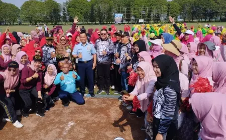 Wakil Bupati Malang dan Danlanud Abd. Saleh Buka Pekan Olahraga PGRI di Pakis, Kabupaten Malang