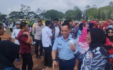 Komandan Lanud Abd Saleh Support Agenda HGN dan HUT PGRI 78 Kabupaten Malang