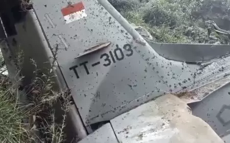 2 Pesawat TNI Jatuh DIduga Akibat Berbenturan