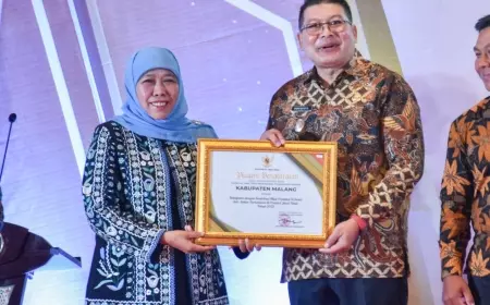 Lagi! Pemkab Malang Sabet Penghargaan Bergengsi Sektor Perkebunan di Jawa Timur