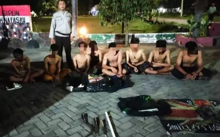 Belasan Pemuda Bau Kencur Asal Jember Tertangkap Bawa Sajam  