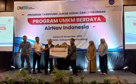 Lewat Program TJSL, AirNav Dukung Kemajuan UMKM di Banyuwangi