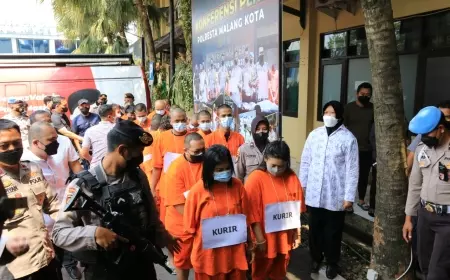 Satreskoba Polresta Malang: 32 Kasus Narkoba Terungkap Dalam Waktu 3 Bulan
