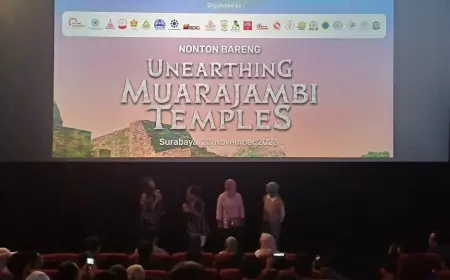 Nobar Film 'Unearthing Muarajambi Temples' di Surabaya Telisik Sejarah dan Rajut Toleransi:
