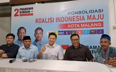 TKD Prabowo-Gibran Kota Malang Terbentuk, KIM Target Menang 1 Putaran di Pilpres 2024