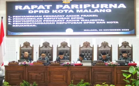 Suasana Hening Selama 1 Menit Di DPRD Kota Malang, Mendoakan Almarhum Eddy Rumpoko