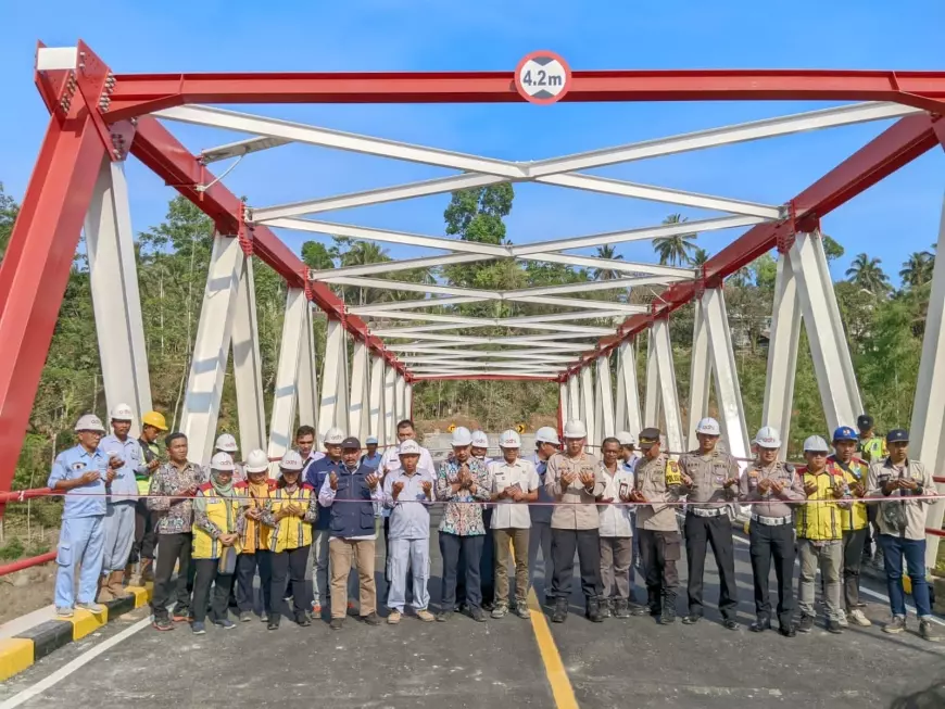 Jembatan Kali Glidik II Rampung, Jalur Lumajang - Malang Kembali Normal