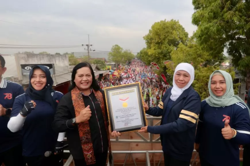Gubernur Jatim Pecah Rekor MURI Dalam Kegiatan GMS 2023 Lewat Episentrum Mojopahit-Nusantara