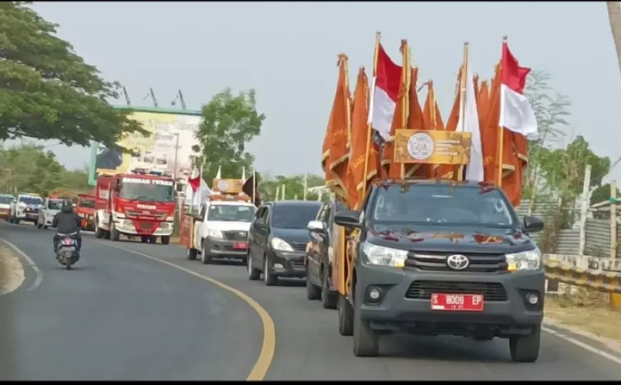 Warga Tuban Antusias Sambut Kirab Bendera Pataka Hari Jadi ke-730 Kabupaten Tuban