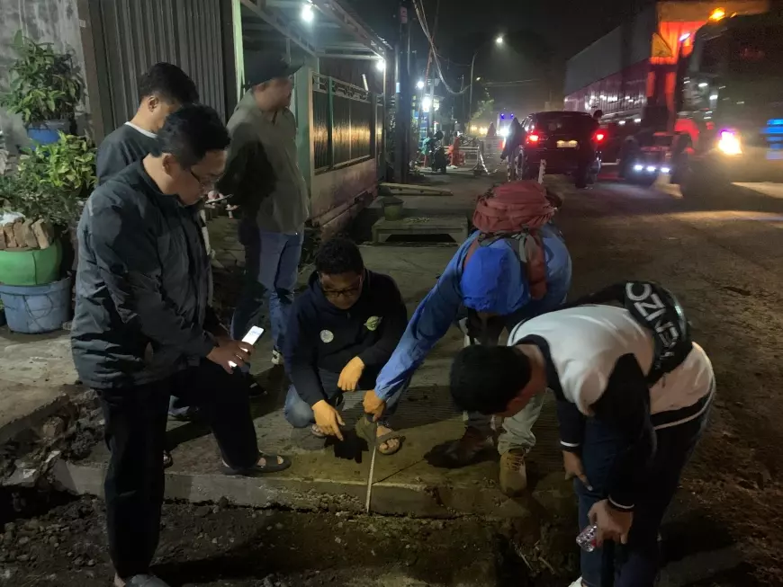 Pantau Pengerjaan Proyek Gorong-Gorong, Tim PPS Kejari Kota Malang Tekankan Pengerjaan Cepat