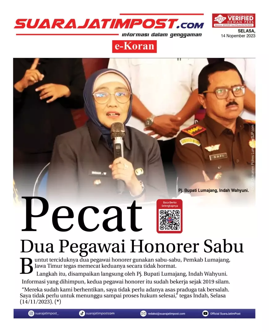 eKoran, Edisi Selasa, 14 Nopember 2023