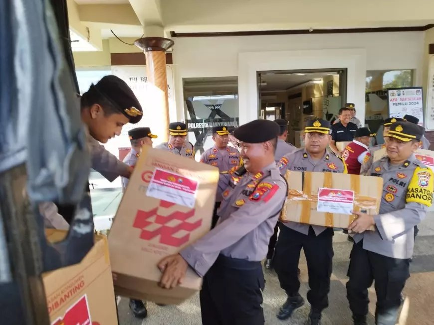 Polresta Banyuwangi Kirim Ratusan Paket Logistik Bantuan untuk Palestina