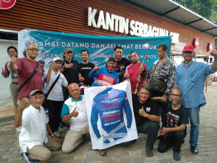 Ex Wartawan Jawa Pos Gowes 800 Km Tuntut Realisasi Dana Tunjangan Hari Tua