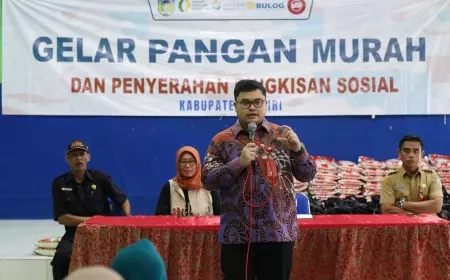 Jaga ketahanan Pangan, Mas Dhito Bakal Siapkan Warehouse dan Tempat Pengeringan Gabah