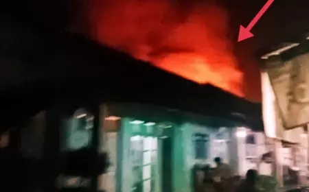 ODGJ Mengamuk, Tiga Rumah di Jember Ludes Terbakar