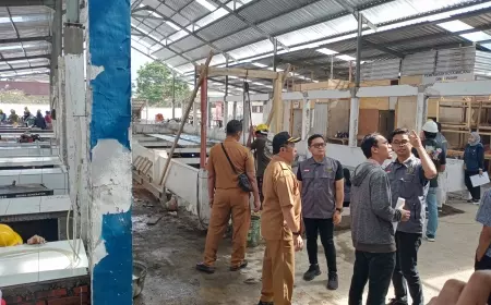 Sidak Revitalisasi Pasar Kebalen, Kejari Kota Malang Beri Catatan Khusus