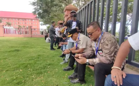 Wapres Kunjungi PT Imasco, Paspampres Larang Masuk Puluhan Wartawan yang Kenakan Jeans