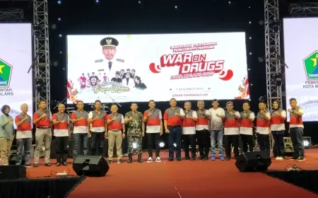 Disporapar dan BNN Kota Malang Ajak 1.500 Pelajar Perangi Narkotika