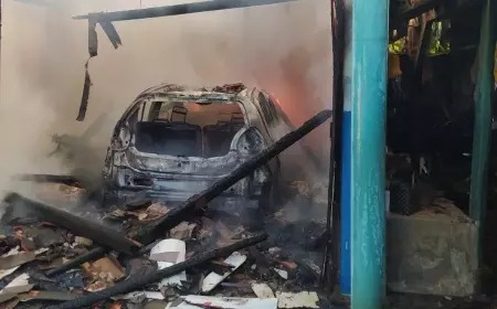 Mobil dan Motor Warga Banyuwangi Hangus Terpanggang