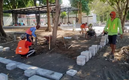 DPU CKPP Banyuwangi Percantik Wajah Kota Jelang Libur Nataru