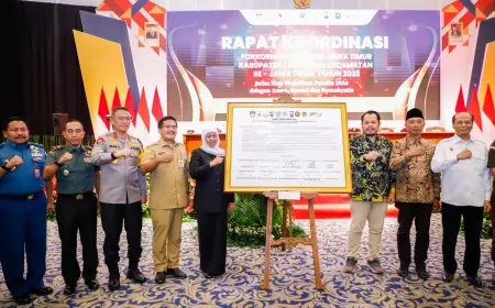 Ini Hasil Rapat  Gubernur Bersama Forkopimda Se jawa Timur Bahas Kesiapan Pemilu 2024