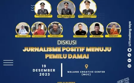 Gandeng KPU, Bawaslu dan Kepolisian, IJTI Korda Malang Raya Gelar Diskusi Publik Jurnalisme Positif