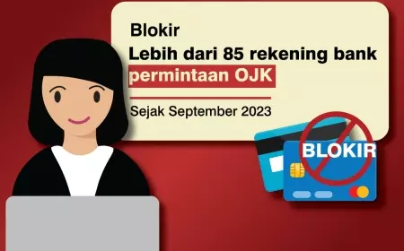 OJK Pinta Bank Blokir Rekening Pinjol Ilegal