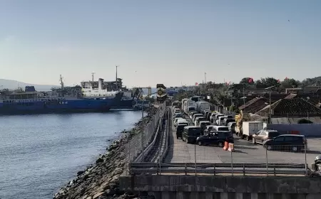 Surutnya Air Laut di Selat Bali Picu Kepadatan Kendaraan Menuju Pelabuhan Ketapang Banyuwangi