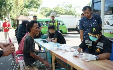 Polres Malang Cek Kesehatan Pengendara