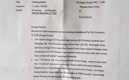 Muncul Surat Kronologi Pemakaman ER, Istri Ketua LVRI Angkat Bicara
